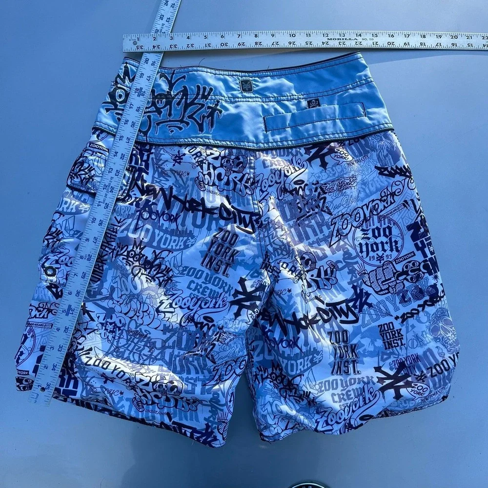 Y2K Zoo York Boardshorts abstract aop core 2000s